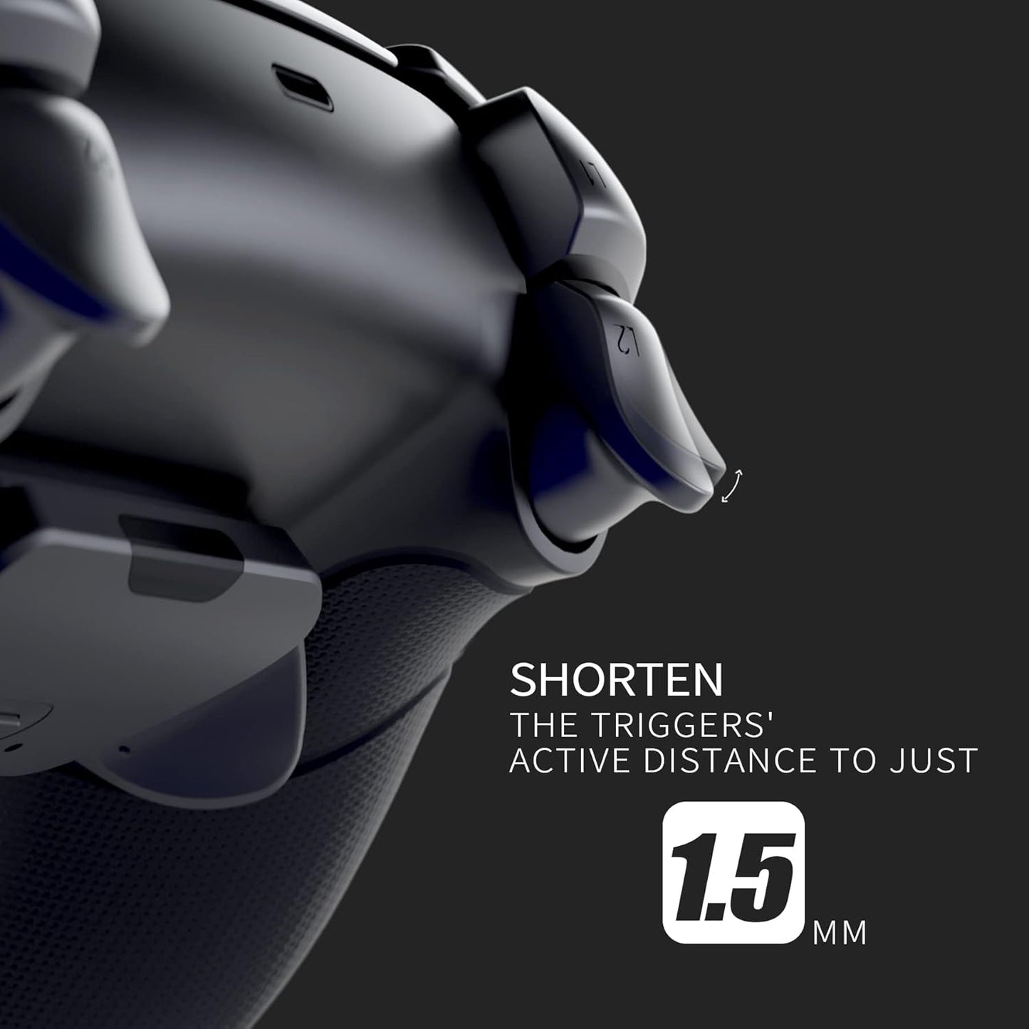 HEX Rival Controller 2 Paddle & Interchangeable Thumbsticks & Fast Shoot for Customized PS5 Controller FPS Gamepad