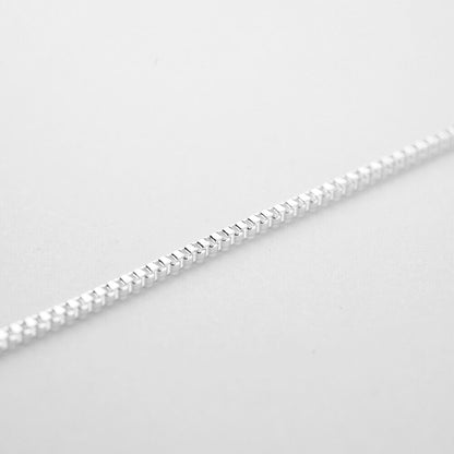 925 Silver Chain Baby'S Breath Snake Square Women Jewelry Necklace 16-24"