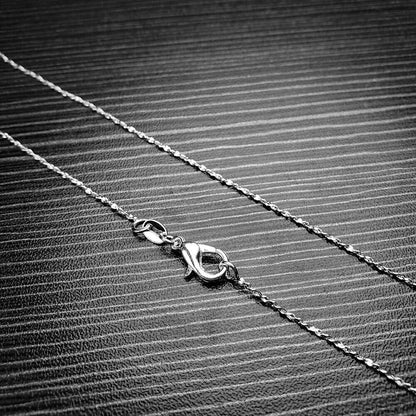 925 Silver Chain Baby'S Breath Snake Square Women Jewelry Necklace 16-24"